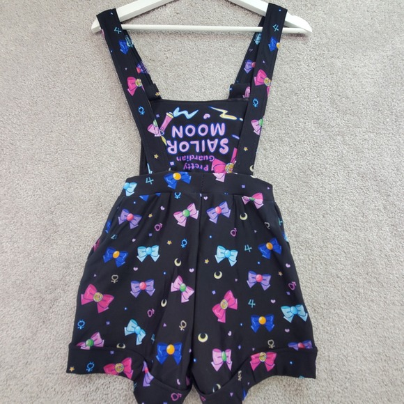 BlackMilk Pretty Guardian Sailor Moon Short Romper Women XS Black Wimsy Ribbon - Picture 2 of 11